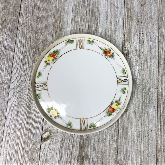 Vintage Hand Painted Nippon Porcelain Vanity Dish - Picture 1 of 10